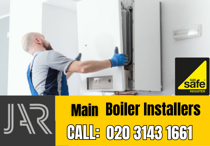 Main boiler installation Canary Wharf